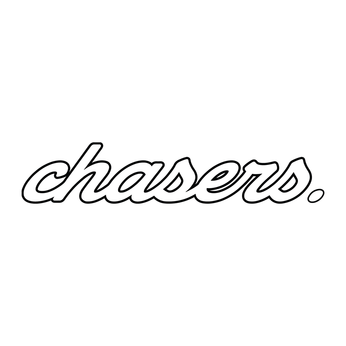 CURSIVE V1 OUTLINE STICKER