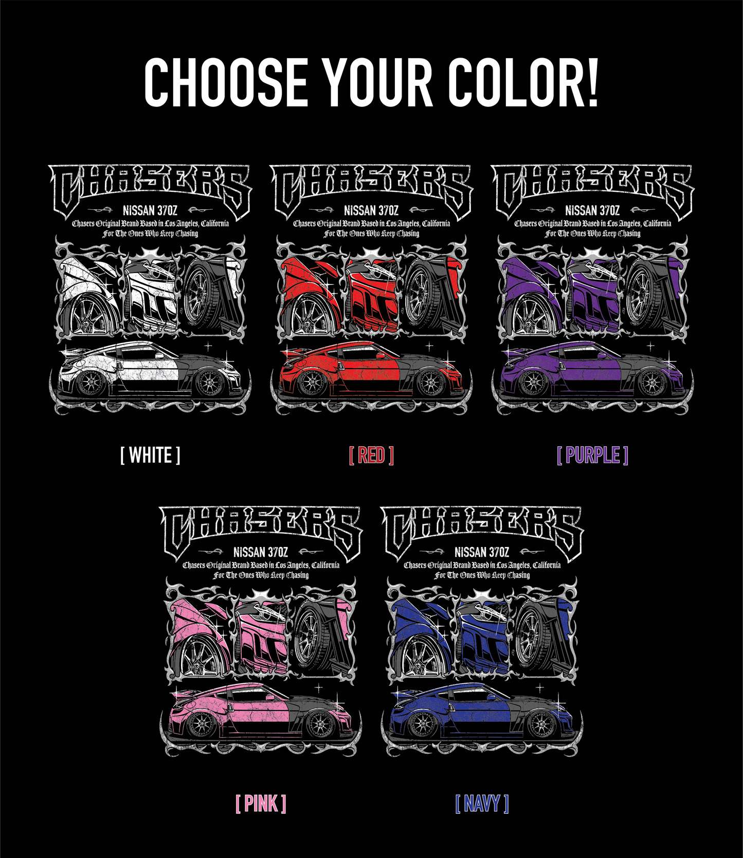 NISSAN 370Z CHASERS HOODIE [BLACK]