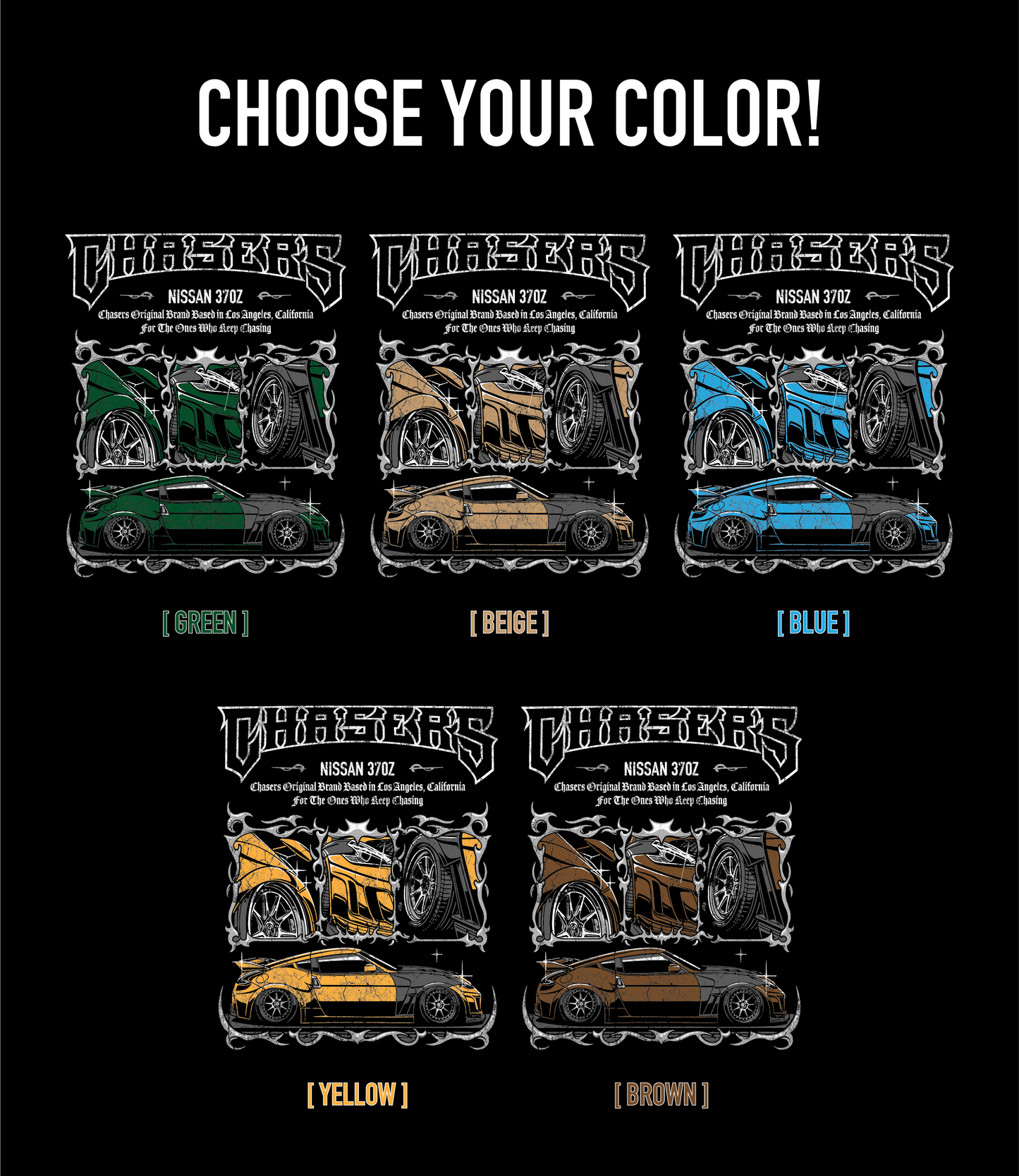 NISSAN 370Z CHASERS HOODIE [BLACK]