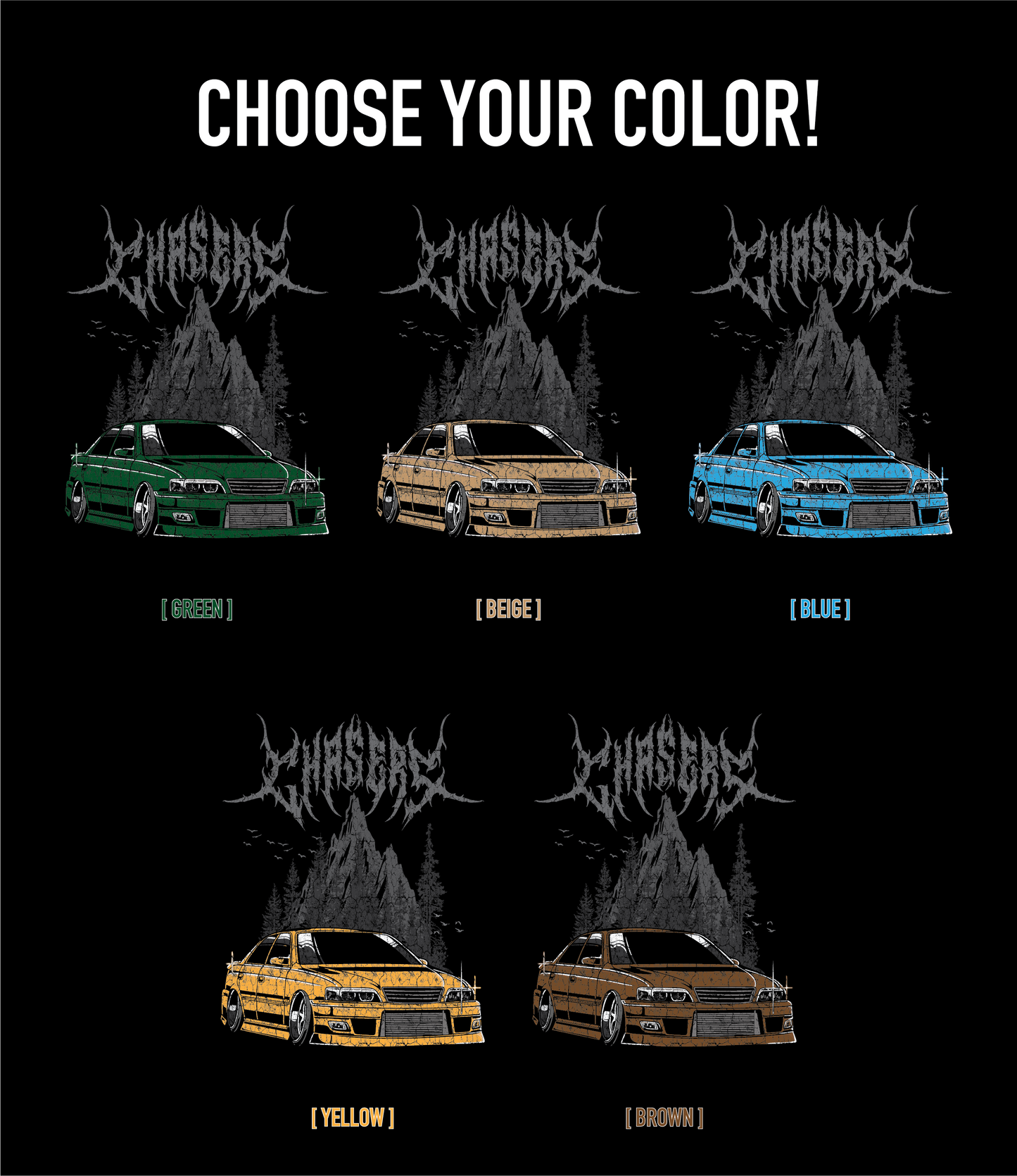 TOYOTA CHASER SHIRT [BLACK]