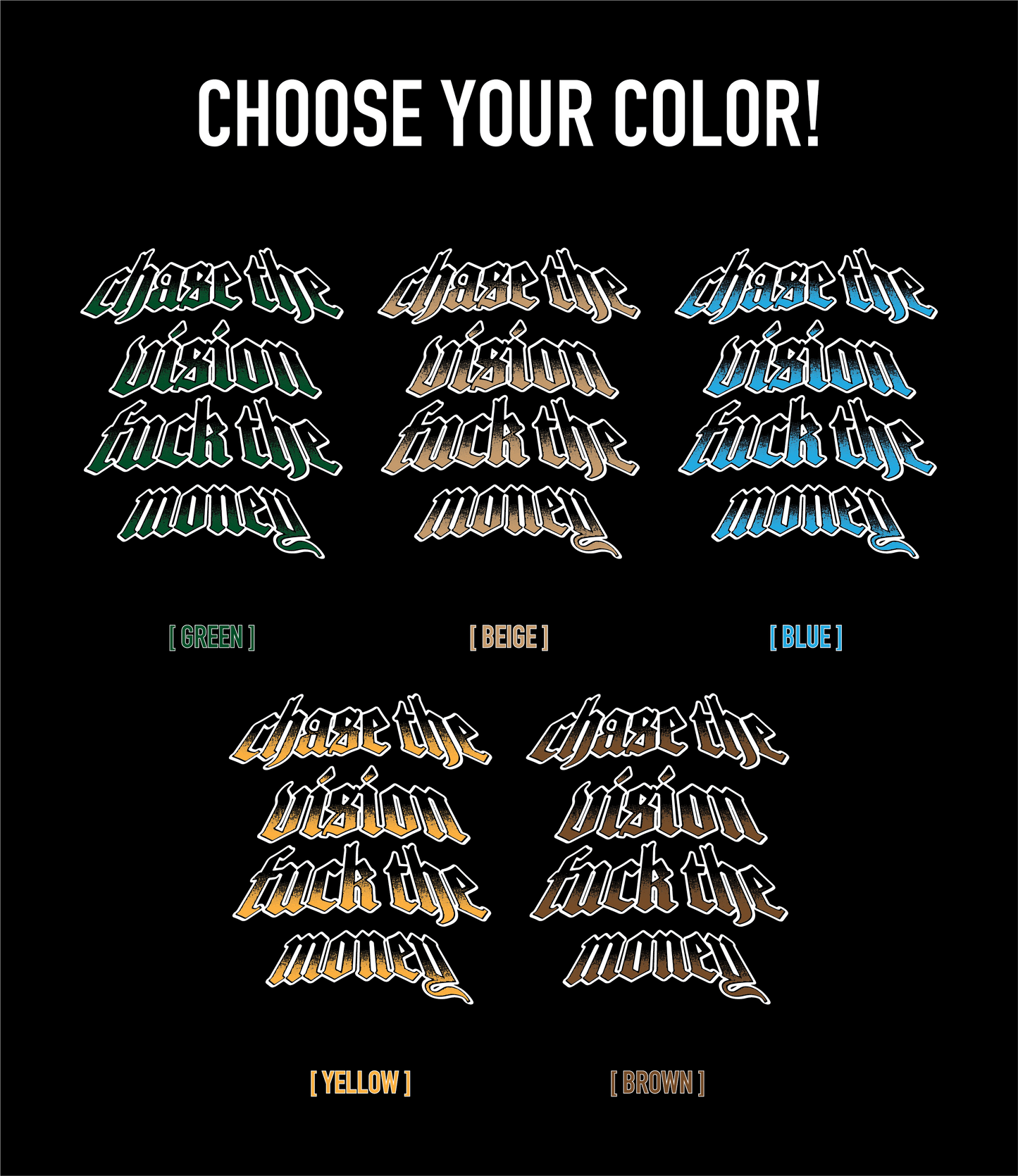 CHASE THE VISION V2 HOODIE [BLACK]