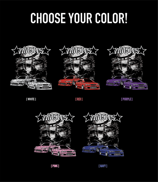 NISSAN S15 AND TOYOTA CHASER HOODIE [BLACK]