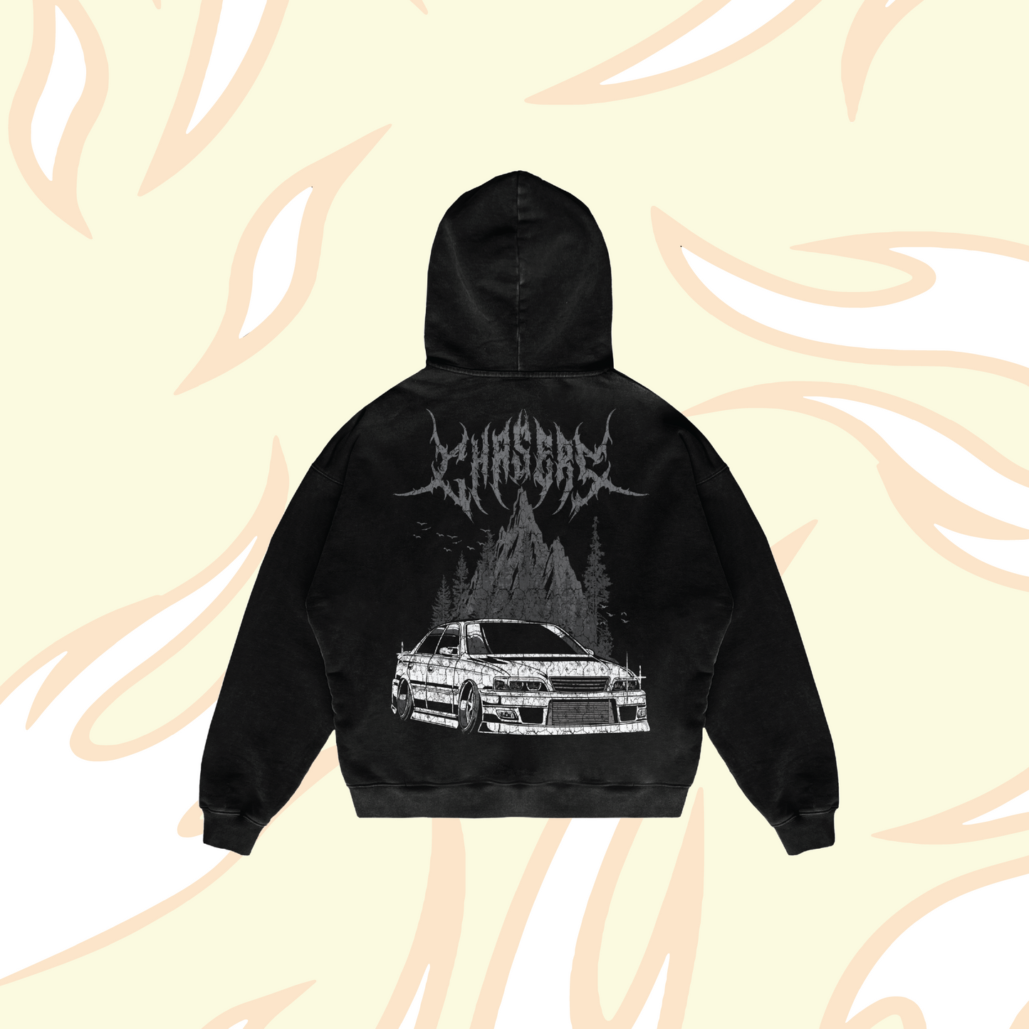 TOYOTA CHASER HOODIE [BLACK]
