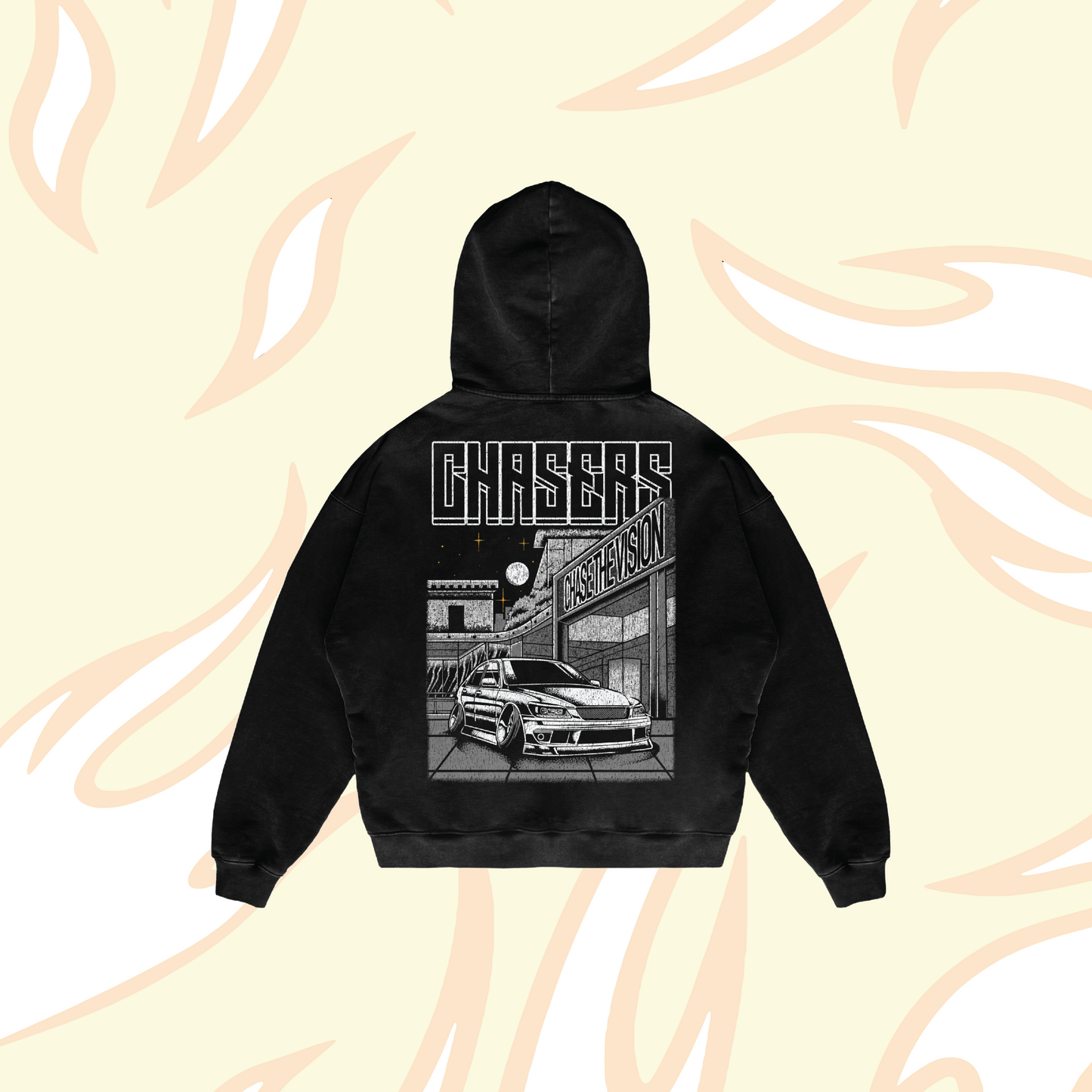 LEXUS IS300 CHASERS HOODIE [BLACK]