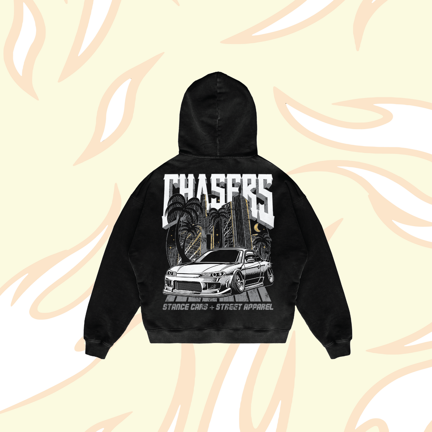 NISSAN S15 CHASERS HOODIE [BLACK]